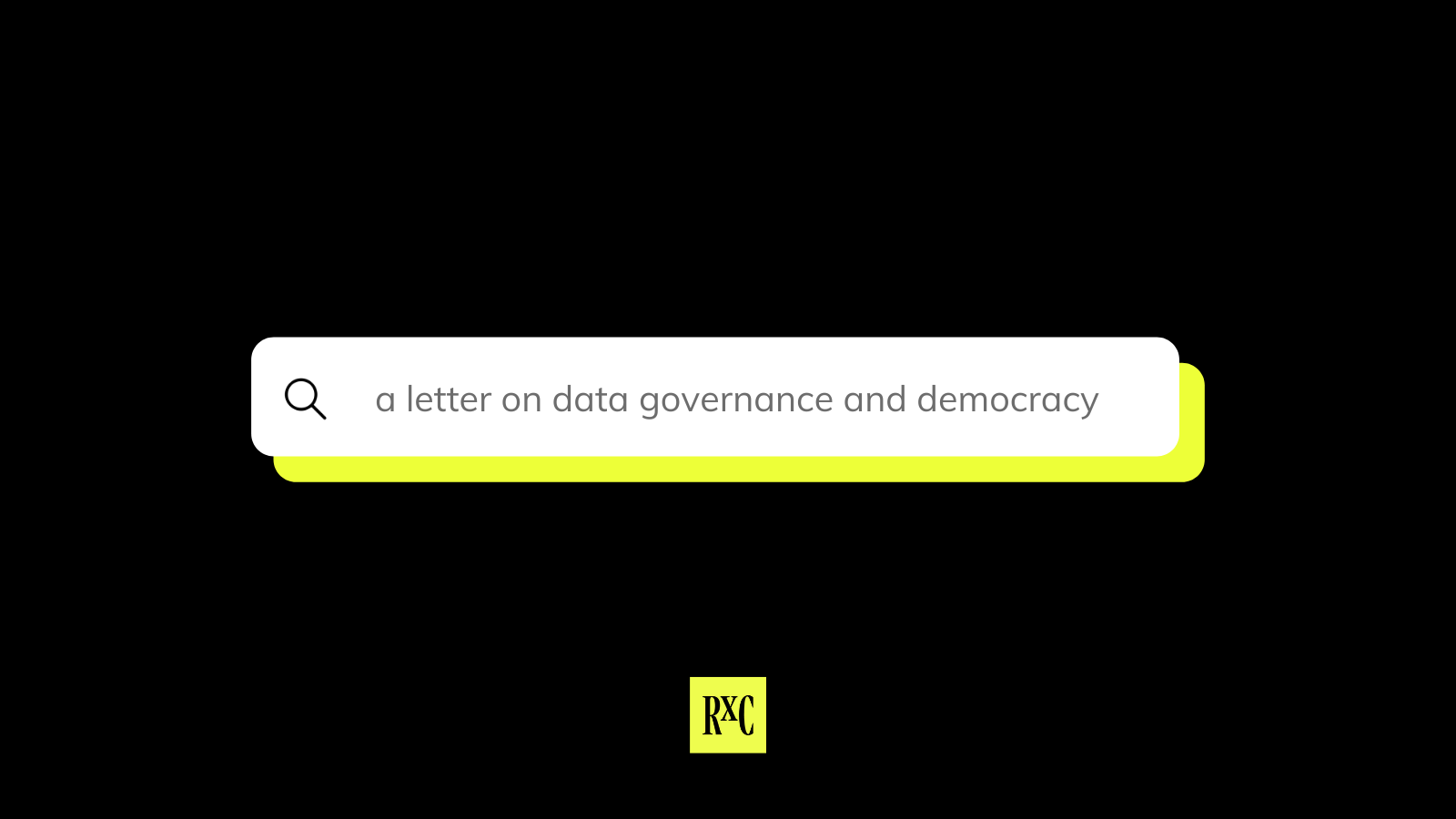 a letter on data governance and democracy