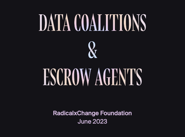 Data Coalitions and Escrow Agents