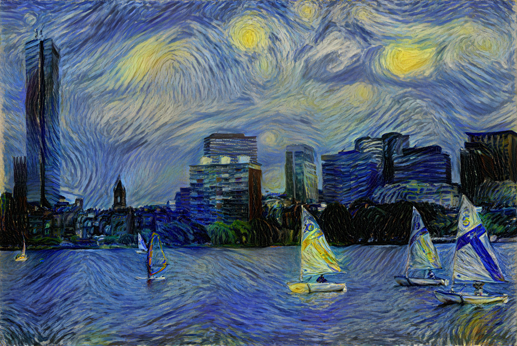 Starry Night Pastiche, created by Danny Adam with pastiche python program, https://www.dannyadam.com/blog/2019/06/pastiche/. CC BY-SA 4.0.